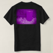 Einfache violette Gasse T-Shirt (Design Rückseite)