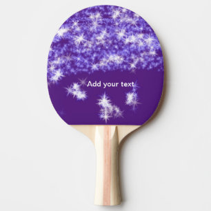 Einfache violette Glitter-Sternchen füge deinen Te Tischtennis Schläger