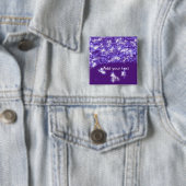 Einfache violette Glitter-Sterne fügen Sie Ihren T Button (Beispiel)