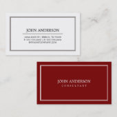 Einfache Visitenkarte (Vorne/Hinten)