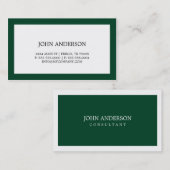 Einfache Visitenkarte (Vorne/Hinten)