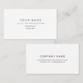 Einfache Visitenkarte (Vorne/Hinten)