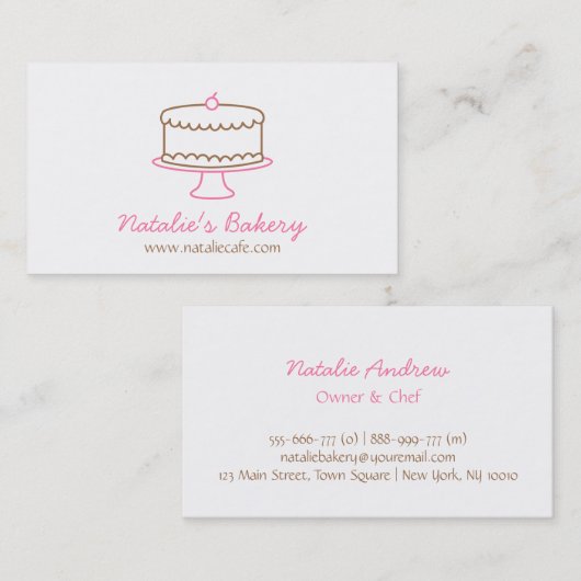 Einfache Visitenkarte (Vorne/Hinten)