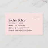 einfache Visitenkarte (Rückseite)