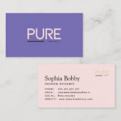 einfache Visitenkarte (Vorne/Hinten)