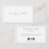 Einfache Visitenkarte (Vorne/Hinten)