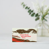 Einfache Visitenkarte (Stehend Vorderseite)