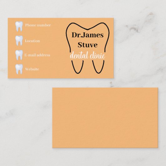 Einfache Visitenkarte (Vorne/Hinten)