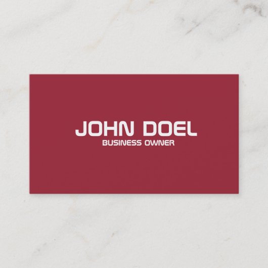 einfache Visitenkarte (Vorderseite)