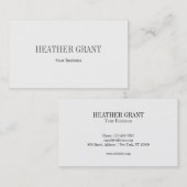 Einfache Visitenkarte (Vorne/Hinten)