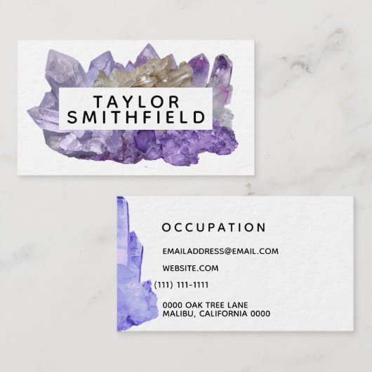 einfache Visitenkarte (Vorne/Hinten)