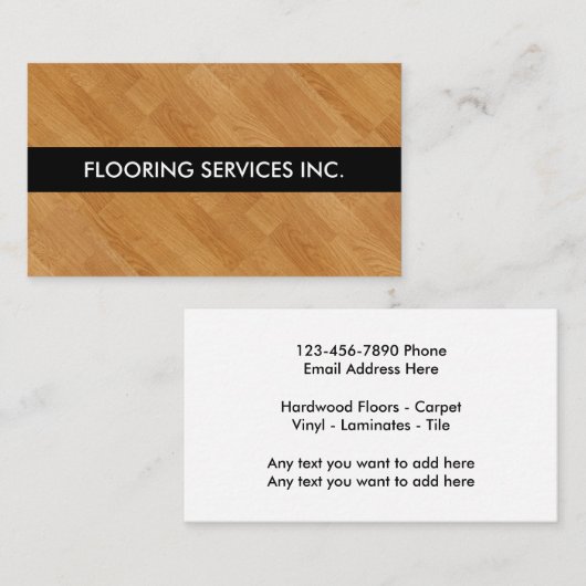 Einfache Visitenkarte (Vorne/Hinten)