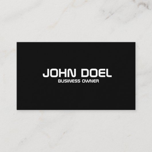 einfache Visitenkarte (Vorderseite)