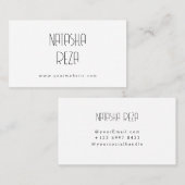 Einfache Visitenkarte (Vorne/Hinten)