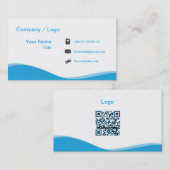 einfache Visitenkarte der Welle (Rosa) (Vorne/Hinten)