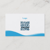 einfache Visitenkarte der Welle (Rosa) (Rückseite)