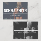 einfache Visitenkarte des persönlichen Trainers (Vorne/Hinten)