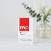 Einfache Visitenkarte für das vertikale, weiße Str (Stehend Vorderseite)