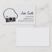 Einfache Visitenkarte für Fotografen (Vorne/Hinten)