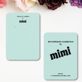 Einfache Visitenkarte für grüne Ohren