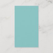 Einfache Visitenkarte für Monogramm-Designer (mint (Rückseite)