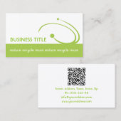 Einfache Visitenkarte für White Environmental Engi (Vorne/Hinten)