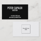 Einfache Visitenkarte mit QR Code (Vorne/Hinten)