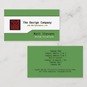 Einfache Visitenkarte oben (Vorne/Hinten)