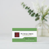 Einfache Visitenkarte oben (Stehend Vorderseite)