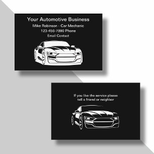 Einfache Visitenkarten für Automechaniker  Visitenkarte