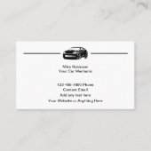 Einfache Visitenkarten für Automobile Visitenkarte (Vorderseite)