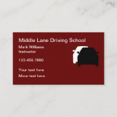 Einfache Visitenkarten für das Fahren in der Schul Visitenkarte (Vorderseite)