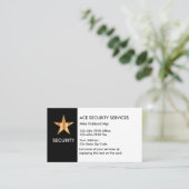 Einfache Visitenkarten für den Sicherheitsdienst Visitenkarte (Stehend Vorderseite)