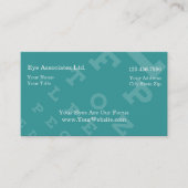 Einfache Visitenkarten für Eye Doctor Visitenkarte (Vorderseite)