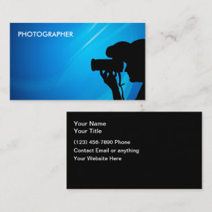 Einfache Visitenkarten für Fotografen Visitenkarte