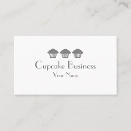 Einfache Visitenkarten für graue Kuchen Visitenkarte
