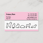 Einfache Visitenkarten für Haustiere Visitenkarte (Vorderseite)