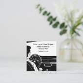 Einfache Visitenkarten für lokale Uber-Treiber Quadratische Visitenkarte (Stehend Vorderseite)
