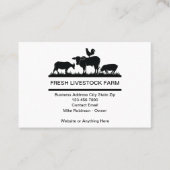 Einfache Visitenkarten für Tiere und landwirtschaf Visitenkarte (Vorderseite)