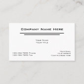 Einfache Visitenkarten Visitenkarte (Vorderseite)