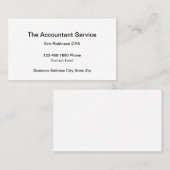 Einfache Visitenkarten Visitenkarte (Vorne/Hinten)