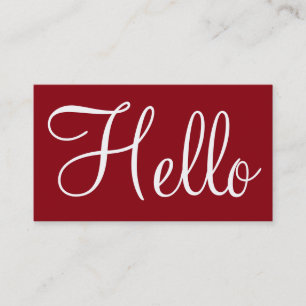 Einfache Visitenkarten Visitenkarte