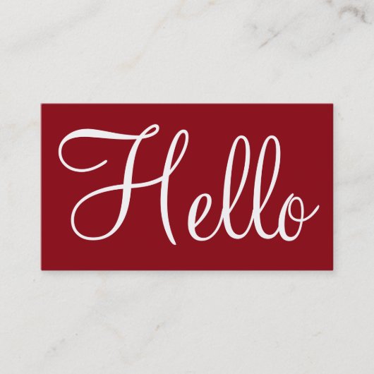 Einfache Visitenkarten Visitenkarte (Vorderseite)