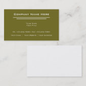 Einfache Visitenkarten Visitenkarte (Vorne/Hinten)