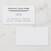 Einfache Visitenkarten Visitenkarte (Vorne/Hinten)