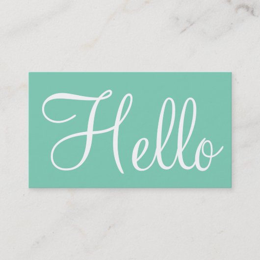 Einfache Visitenkarten Visitenkarte (Vorderseite)