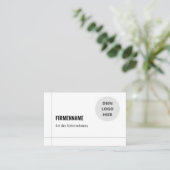 Einfache Visitenkarten Vorlage - Online Gestalten Visitenkarte (Stehend Vorderseite)