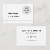 Einfache Visitenkarten Vorlage - Online Gestalten Visitenkarte (Vorne/Hinten)