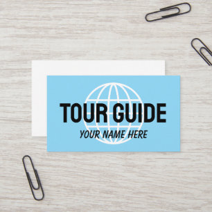 Einfache Visitenkartenvorlage für Reiseleiter Visitenkarte