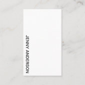 Einfache Vollbildfotografie mit Minimalistischem F Visitenkarte (Vorderseite)